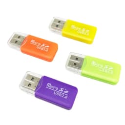 image-Mobile phone card reader USB2.0 medium speed download multi-color SD card reader TF card mobile phone memory card u disk USB