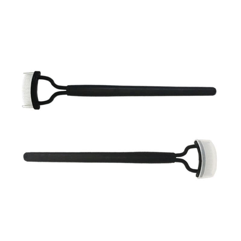 image-Eyebrow Brush with Steel Needles - Portable Eyelash Comb Tool