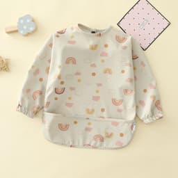 image-Children's waterproof anti-clothing bib baby eating bib super soft waterproof baby meal pocket anti-dirty feeding