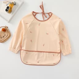 image-Children's waterproof anti-clothing bib baby eating bib super soft waterproof baby meal pocket anti-dirty feeding