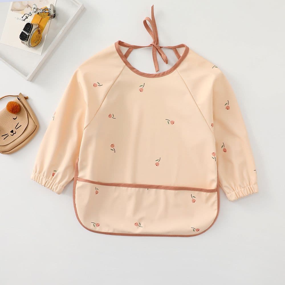 image-Children's waterproof anti-clothing bib baby eating bib super soft waterproof baby meal pocket anti-dirty feeding