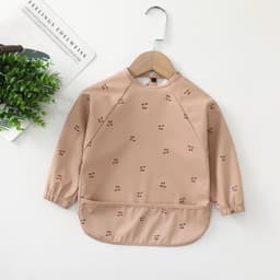 image-Children's waterproof anti-clothing bib baby eating bib super soft waterproof baby meal pocket anti-dirty feeding
