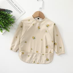 image-Children's waterproof anti-clothing bib baby eating bib super soft waterproof baby meal pocket anti-dirty feeding