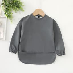 image-Children's waterproof anti-clothing bib baby eating bib super soft waterproof baby meal pocket anti-dirty feeding