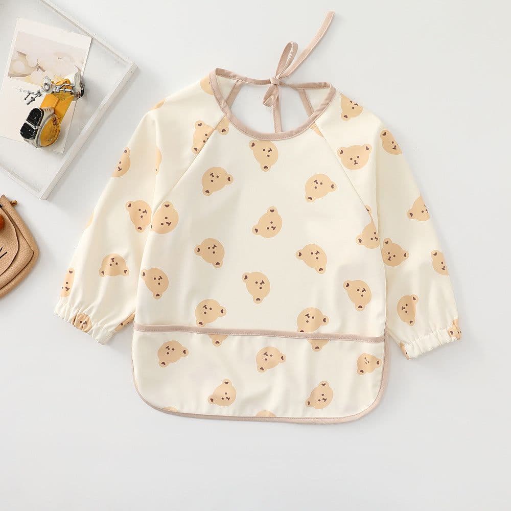 image-Children's waterproof anti-clothing bib baby eating bib super soft waterproof baby meal pocket anti-dirty feeding