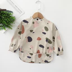 image-Children's waterproof anti-clothing bib baby eating bib super soft waterproof baby meal pocket anti-dirty feeding