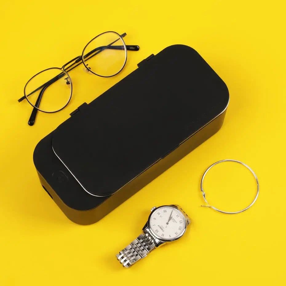 image-Portable Ultrasonic Glasses Cleaner Best Household Jewelry Ultrasonic Cleaning Machine Mini Watch Vibration Device Good Supplier