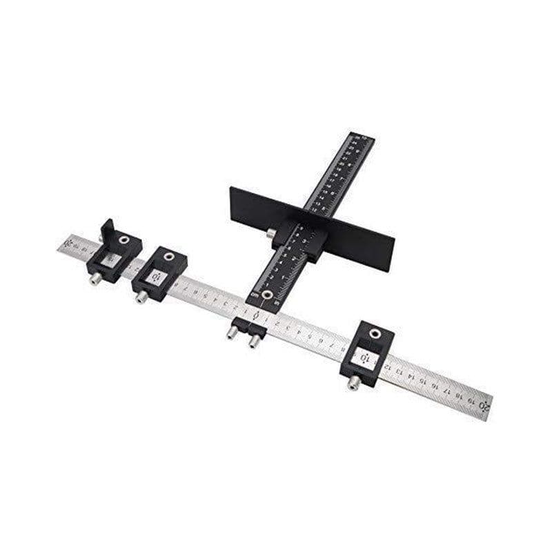 image-Drill Guide Sleeve Cabinet Hardware Jig Drawer Pull Wood Drilling Dowelling Hole Jig Furniture Punching Tool True Position Tools
