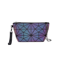 image-New net celebrity pvc cosmetic bag large capacity rhomboid ladies storage bag custom cosmetic bag pencil case portable small