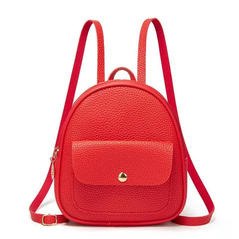 image-Solid Color Fashion Small Backpack For Women