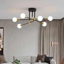 image-Cross-border Nordic Light Luxury Lighting Modern Living Room Ceiling Lamp Personality Iron Art Bedroom Dining Lamps LED Bedroom Lamps