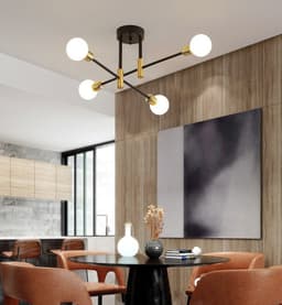 image-Cross-border Nordic Light Luxury Lighting Modern Living Room Ceiling Lamp Personality Iron Art Bedroom Dining Lamps LED Bedroom Lamps
