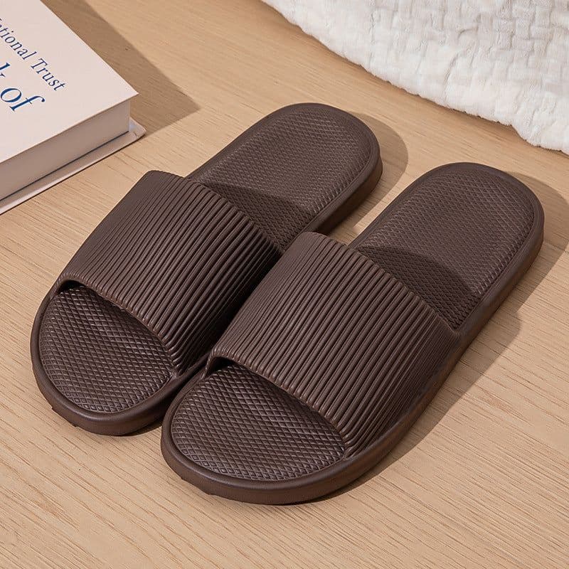 image-Hotel new sandals for women in summer outdoor wear shit-feeling bathroom slippers eva thick-soled home slippers for men in summer