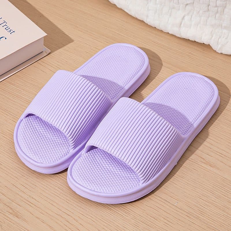 image-Hotel new sandals for women in summer outdoor wear shit-feeling bathroom slippers eva thick-soled home slippers for men in summer