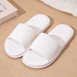 image-Hotel new sandals for women in summer outdoor wear shit-feeling bathroom slippers eva thick-soled home slippers for men in summer