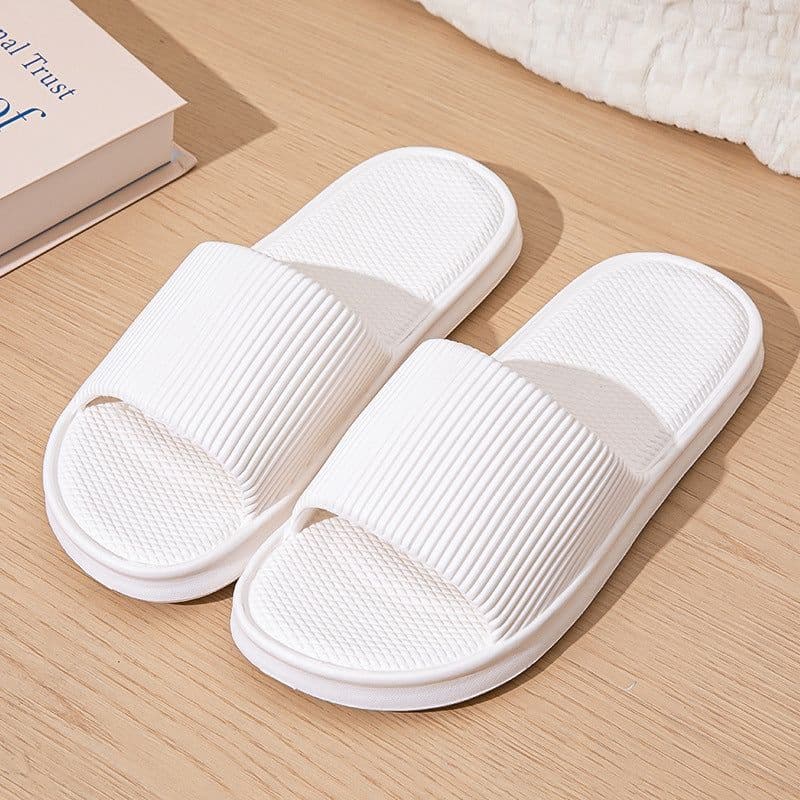 image-Hotel new sandals for women in summer outdoor wear shit-feeling bathroom slippers eva thick-soled home slippers for men in summer