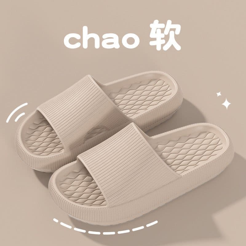 image-Hotel new sandals for women in summer outdoor wear shit-feeling bathroom slippers eva thick-soled home slippers for men in summer