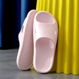 image-Hotel new sandals for women in summer outdoor wear shit-feeling bathroom slippers eva thick-soled home slippers for men in summer