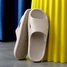 image-Hotel new sandals for women in summer outdoor wear shit-feeling bathroom slippers eva thick-soled home slippers for men in summer