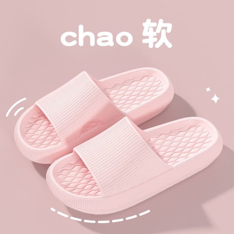 image-Hotel new sandals for women in summer outdoor wear shit-feeling bathroom slippers eva thick-soled home slippers for men in summer