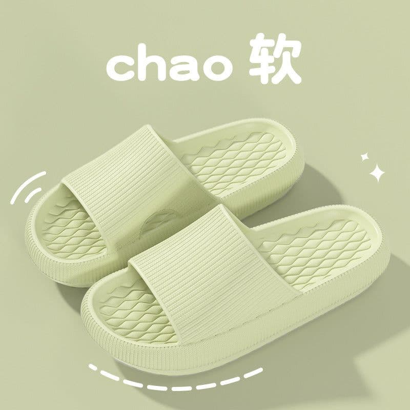 image-Hotel new sandals for women in summer outdoor wear shit-feeling bathroom slippers eva thick-soled home slippers for men in summer