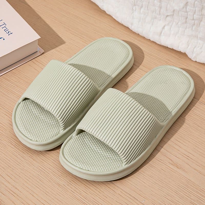 image-Hotel new sandals for women in summer outdoor wear shit-feeling bathroom slippers eva thick-soled home slippers for men in summer