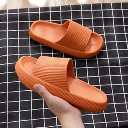 image-Hotel new sandals for women in summer outdoor wear shit-feeling bathroom slippers eva thick-soled home slippers for men in summer