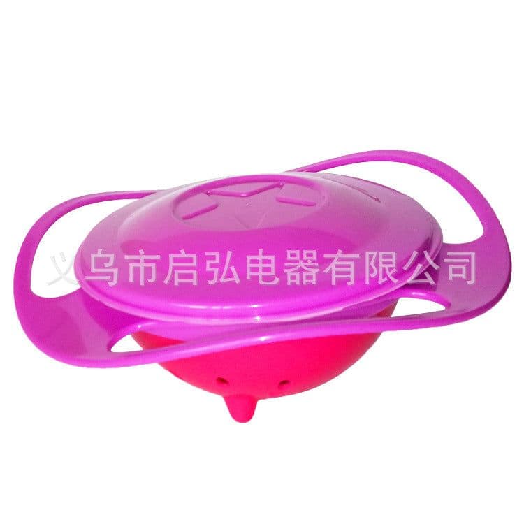 image-Flying Saucer Bowl - Green, Spill-Proof, Wholesale, PP Material