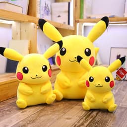 image-Pikachu plush toy Pokemon doll Pikachu cute Pokemon doll wholesale