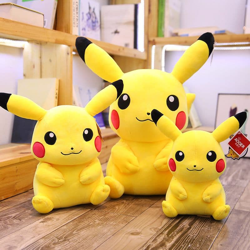 image-Pikachu plush toy Pokemon doll Pikachu cute Pokemon doll wholesale