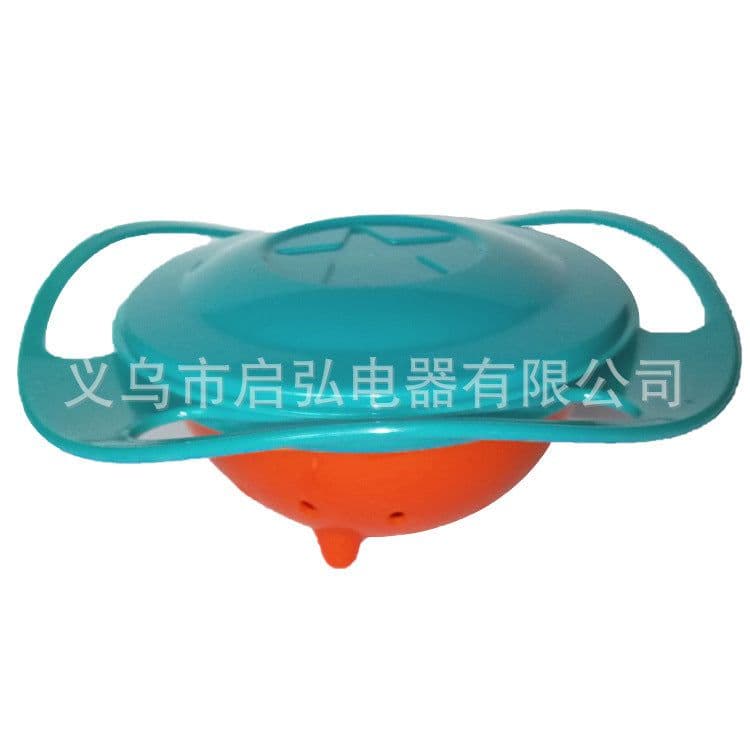 image-Flying Saucer Bowl - Green, Spill-Proof, Wholesale, PP Material