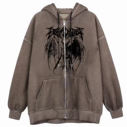 image-2021 European and American new style hoodie sweater women loose street sports zipper cardigan y2k jacket women