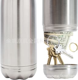 image-Manufacturers Supply Stainless Steel Bottle Hidden Jar Outdoor Portable Storage