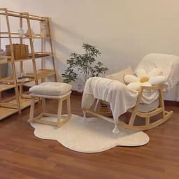 image-Nordic ins carpet Korean cute white cloud mat plush children's room bedroom bedside mat photo props