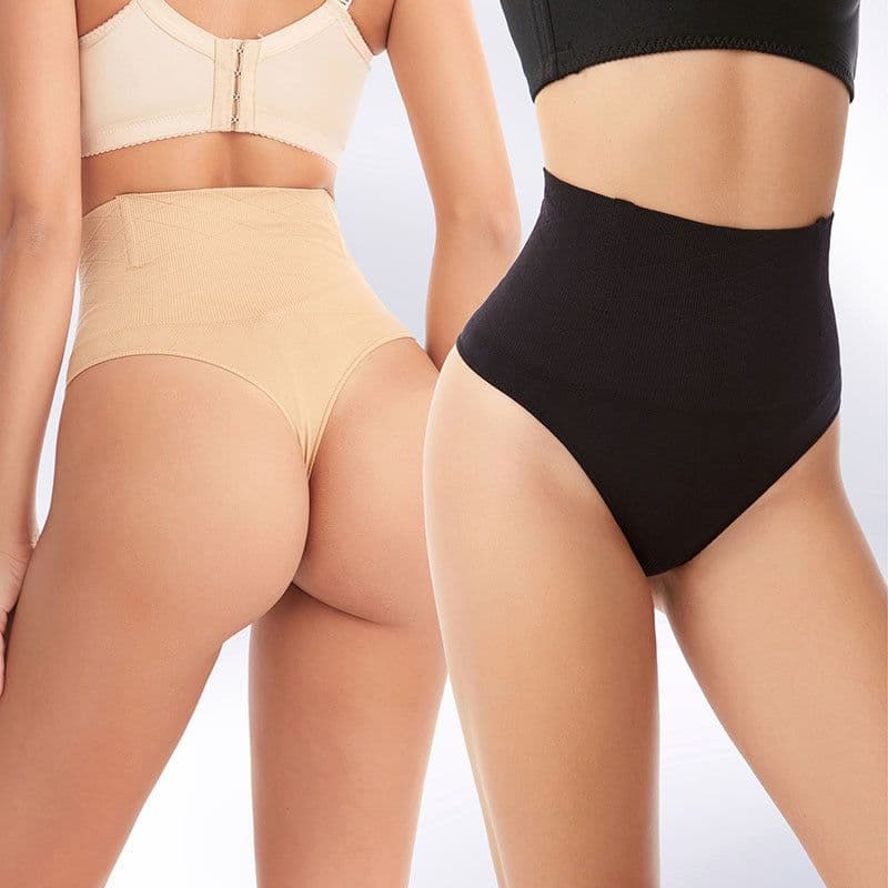image-Body shaping women's high waist thong pants