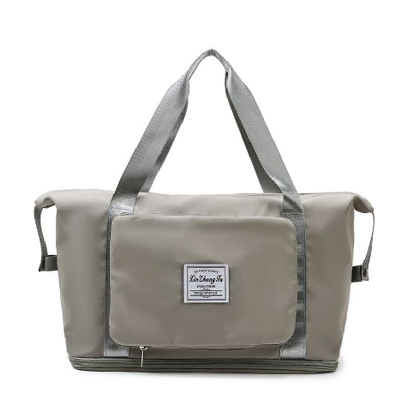 image-2021 new folding travel trolley bag dry and wet separation sports yoga gym bag outdoor travel storage bag