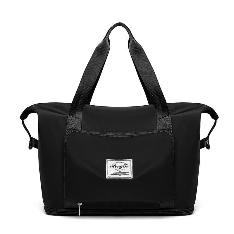 image-2021 new folding travel trolley bag dry and wet separation sports yoga gym bag outdoor travel storage bag