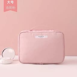 image-Travel portable cosmetic bag, simple large-capacity cosmetic storage bag, student cosmetic bag, female carry-on size