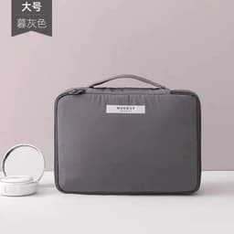 image-Travel portable cosmetic bag, simple large-capacity cosmetic storage bag, student cosmetic bag, female carry-on size