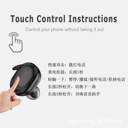 image-bluetooth headset touch model manufacturer tws sports outdoor wireless headset 5.0 with charging compartment Y90 headset