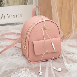 image-Women's backpack 2019 new small fresh and cute letter logo backpack multi-functional one-shoulder diagonal small bag fashion