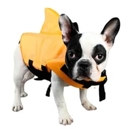 image-Spring and summer new big and small dog tide brand pet swimsuit shark fin dog swimsuit law fighting professional life jacket