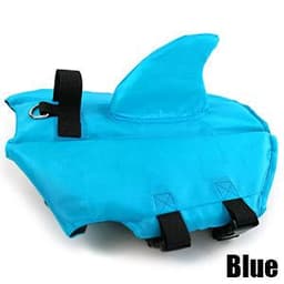 image-Spring and summer new big and small dog tide brand pet swimsuit shark fin dog swimsuit law fighting professional life jacket