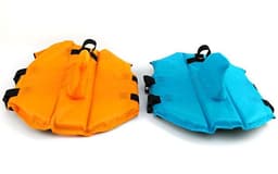 image-Spring and summer new big and small dog tide brand pet swimsuit shark fin dog swimsuit law fighting professional life jacket