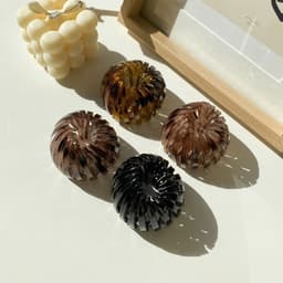 image-Duowei jewelry Korean ins simple headdress European and American bird's nest hairpin ball hairpin ponytail buckle plate hair ring