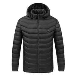 image-Heating cotton-padded clothes men's USB charging smart electric heating clothes to keep warm cotton-containing hooded jacket cross-border hot-selling cotton-padded clothes