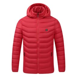 image-Heating cotton-padded clothes men's USB charging smart electric heating clothes to keep warm cotton-containing hooded jacket cross-border hot-selling cotton-padded clothes