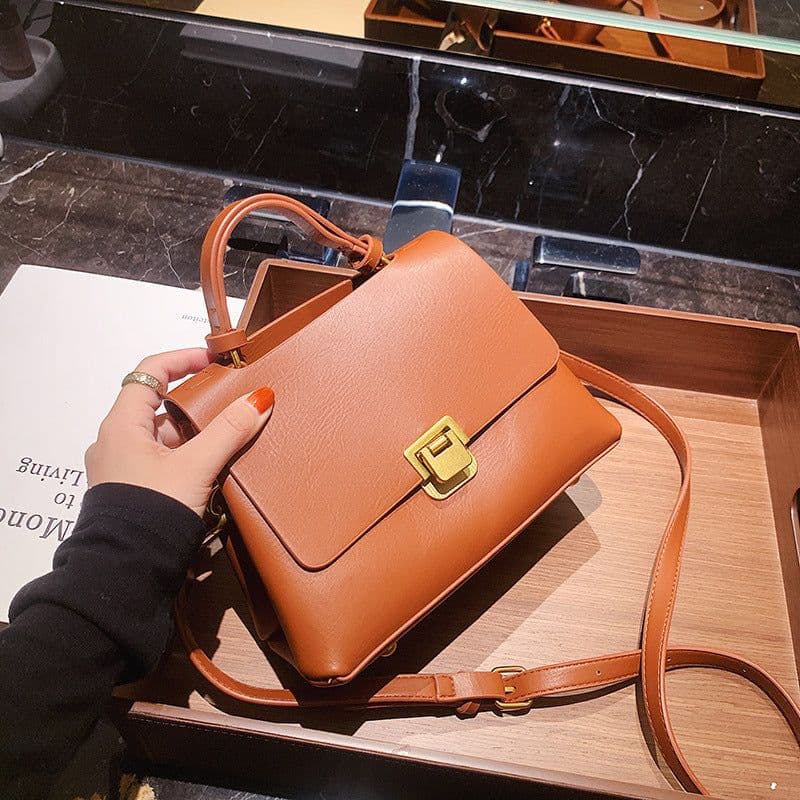 image-Handbag bag female 2020 new trendy autumn and winter messenger bag simple tote bag female large capacity female bag single shoulder big bag