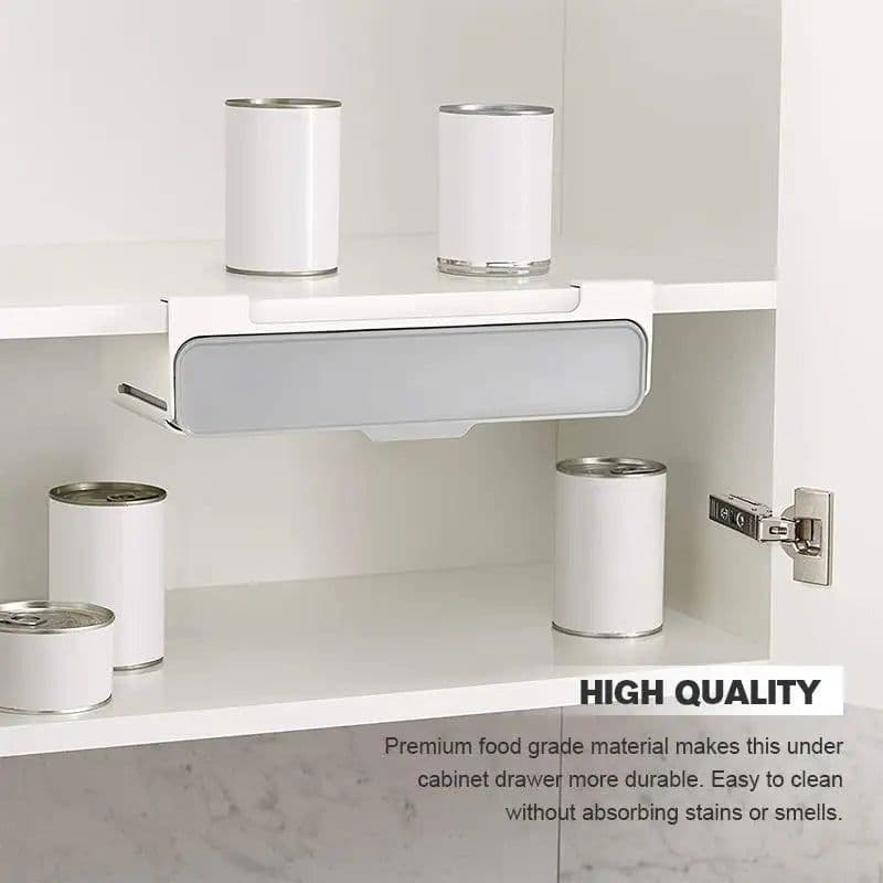 image-Home Kitchen Self-adhesive Wall-mounted Under-Shelf Spice Organizer Spice Bottle Storage Rack Kitchen Supplies Storage In Stock