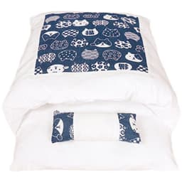 image-Blue Cat Hut Japanese-style cat quilt sleeping bag closed, removable and washable winter thickened warmth pet dog universal new product